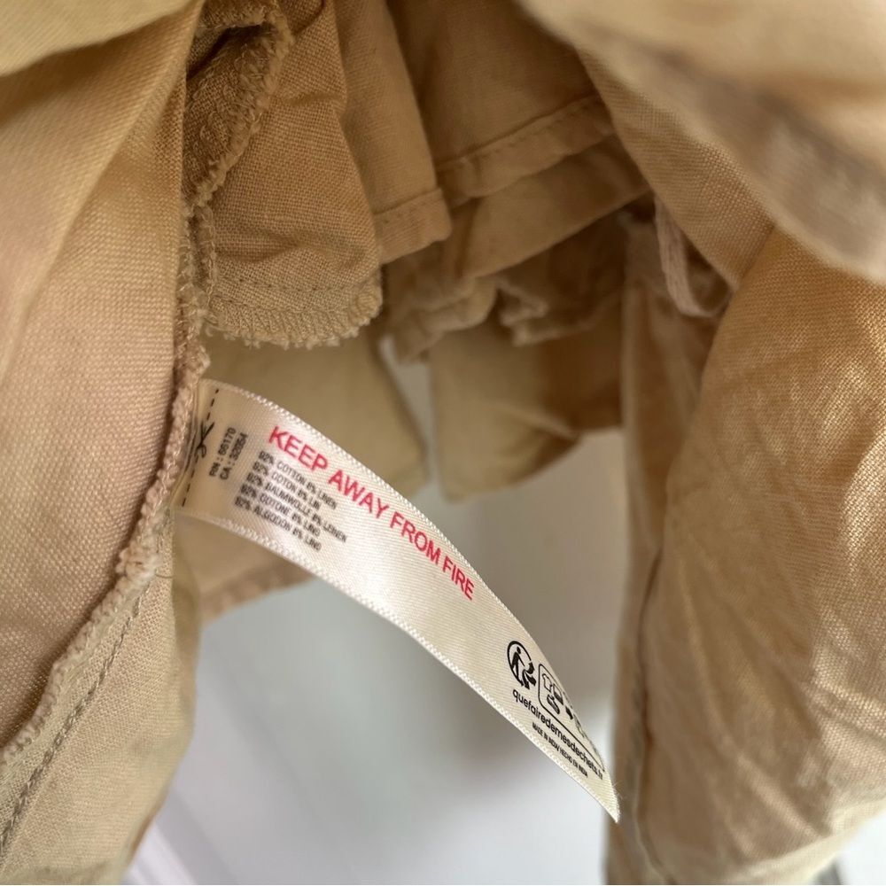 New free people endless summer cross of sunlight tan cut out sleeved mini dress - Picture 5 of 5